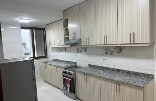 Kirkos Apartment | Spacious 3-bedroom apartment in pleasant Addis Ababa with fitness room