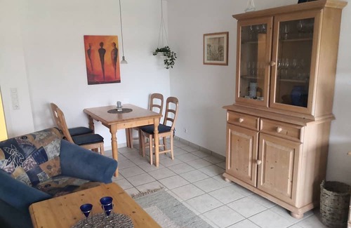 Stolpe b. Anklam Apartment | LHH A04 - Comfortable country house on the lagoon in Stolpe with balcony and garden view
