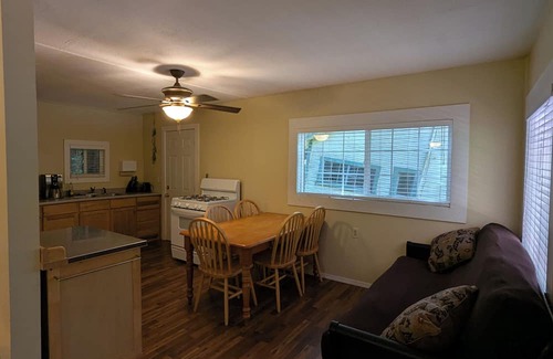 Klamath Cabin | Perfect home base for all things "Redwoods"! Space to park boat. Dog friendly.