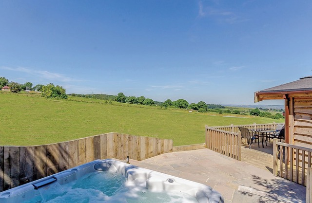 Luxurious and contemporary lodge with stunning countryside views.