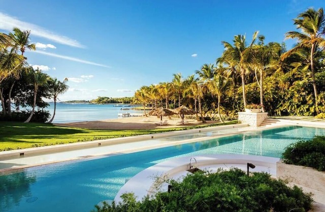 Private Beach Estate w Pool, Elevator, Chef+Butler
