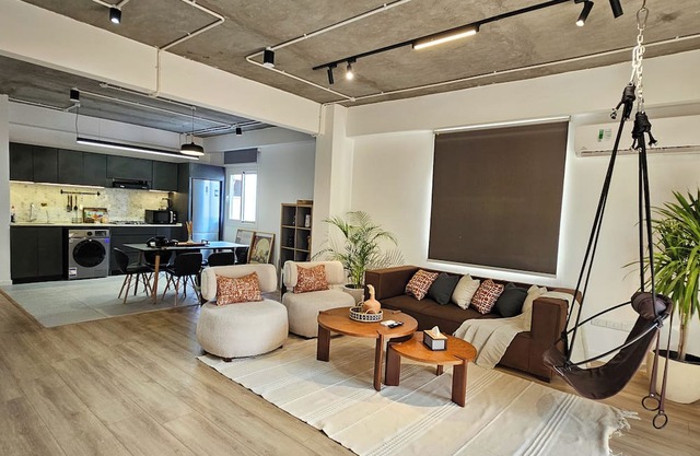 Premium 3BR Apt | Soft Industrial design | In Sheikh Zayed city
