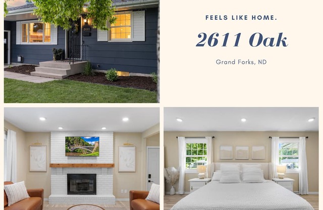 Oak Street Haven: Remodeled 3BR Near Grand Forks' Best Spots
