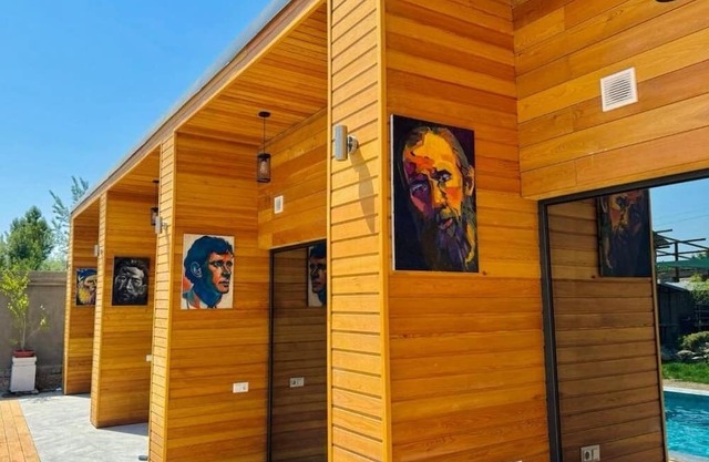 YO Guesthouse : Double Room with Pool View