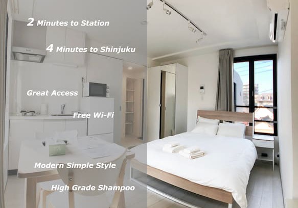 Honmachi Apartment | LA401- Shinjuku Designers Flat, 3 min to subway