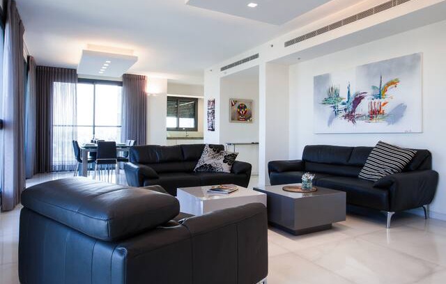 Sarona Apartment | Sarona Tower -14 flr - Xlarge 150sqm 2 BR+2 SHOWER