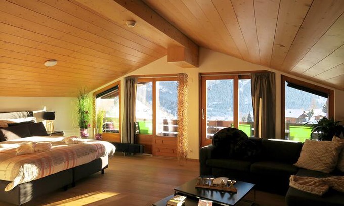 Grindelwald Bed & Breakfast | Eigerview-Loft mit Balkon