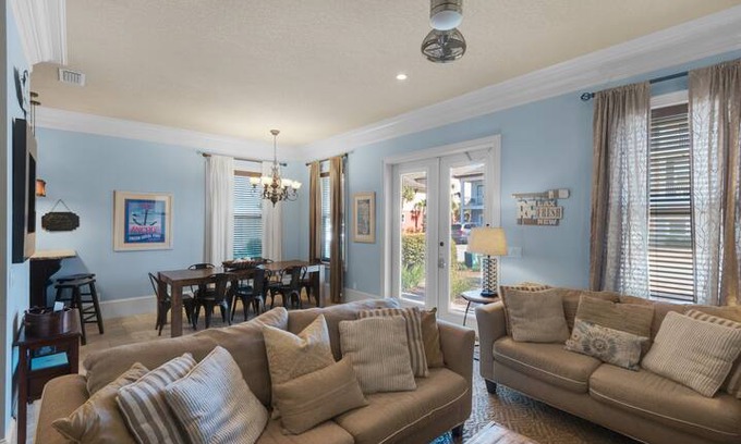 Villages of Crystal Beach House | Chilley Gilley,luxury,lagoon pool, hot tub,