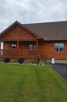 Grand-Etang House | Log house by sea B&B #1 Ocean front & BREAKFAST