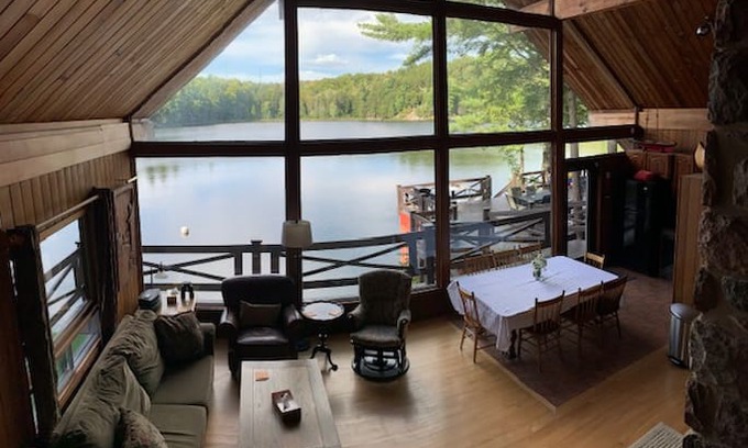 Grenville-sur-la-Rouge Villa | Cedar chalets connected by underground tunnel