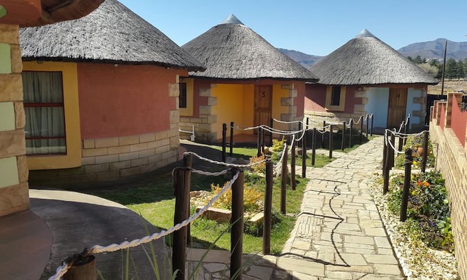 Lesotho Bed & Breakfast | Lapeng Thoteng B&B-Traditional Styled Huts