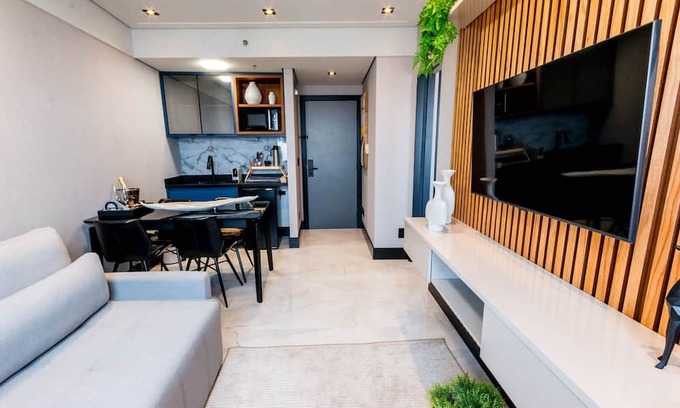 Alphaville Industrial Apartment | Flat Equipado em Tima Localiza o Wi-fi e Lazer