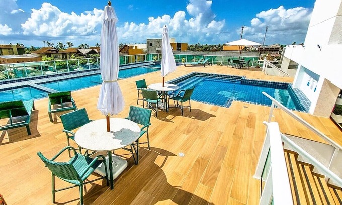 Porto de Galinhas Resort | Porto de Galinhas - Cupe - Studio mit Balkon - Rooftop mit Pool