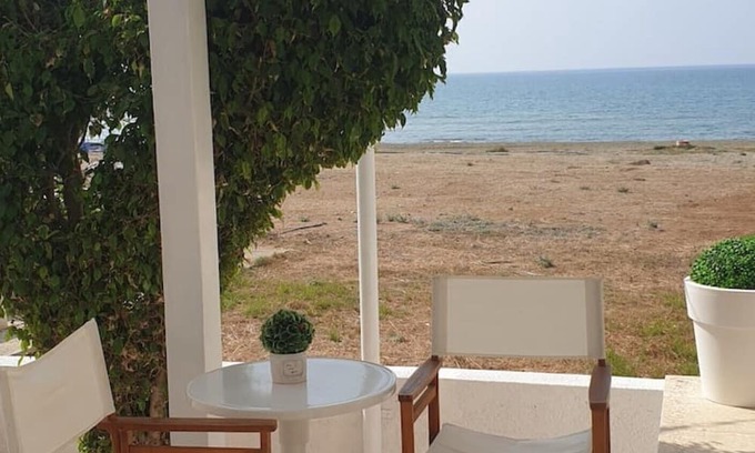 Pyla Villa | A Villa on the beach. Just walk 40 meters to the sandy beach and the water,