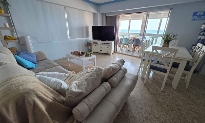 Pobles del Sud Apartment | Beachfront house with fantastic views, full kitchen and quality wifi.