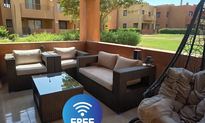 Makadi Bay Apartment | Chalet Stella Makadi Aquapark Private beach wifi