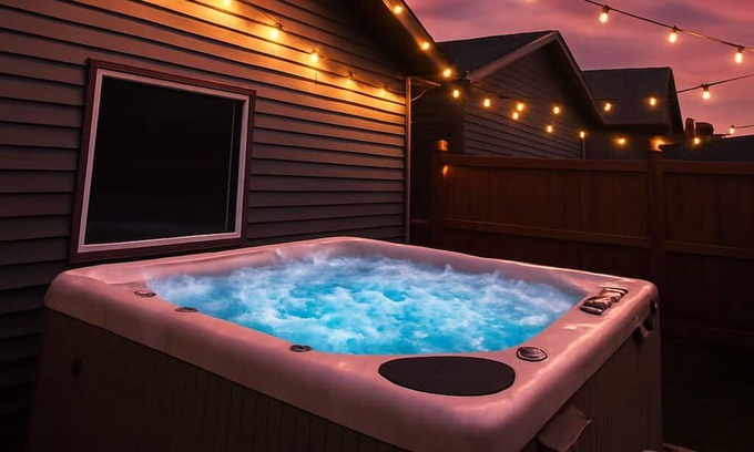 West Edmonton House | *NEW* Rosenthal Restful Retreat | Hot Tub King Bed AC Garage Near WEM