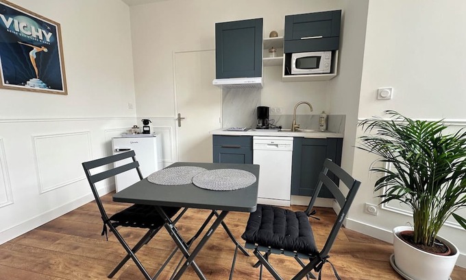 Vieux Vichy Apartment | Le petit Albert Vichy -studio design hyper center