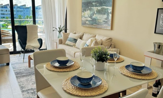 Punta Cana Condo | Chic Boho Apartment Overlooking Crystal Lagoon
