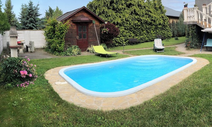 Kapolnasnyek Apartment | Spacious apartment with pool, panoramic view, garden