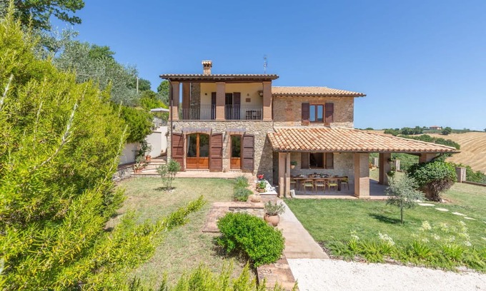 Gualdo Cattaneo House | Vacation Home in Marcellano with 4 bedrooms sleeps 8