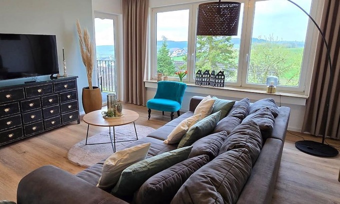 Herresbach Apartment | PANORAMA-Lodge bath/WC, up to 5 persons - RINGZEIT-Lodge